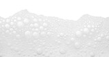 Soap foam or shampoo Soap foam texture or shampoo surface with bubble isolated with clipping path on background.