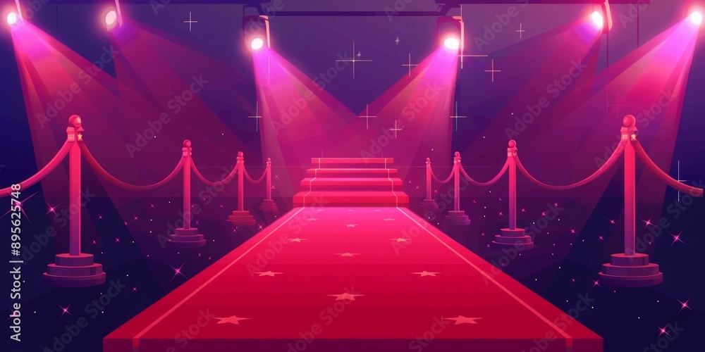 Glamorous Hollywood Red Carpet Event: Star-Studded VIP Entrance at ...