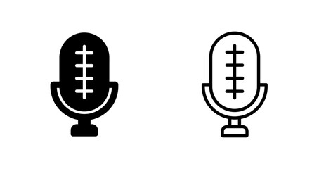 Sticker - Microphone Vector Icon