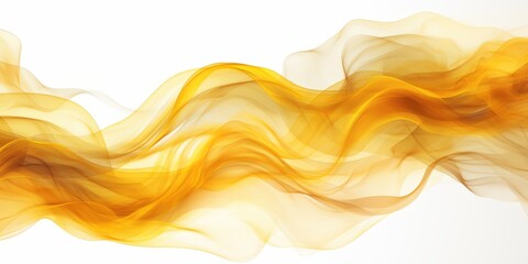 Poster - Abstract Golden Wave Design, gold ink smoke, gold cloud