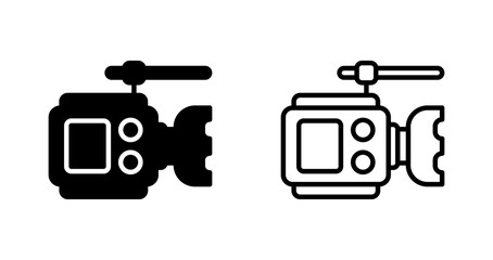 Poster - Video Camera Vector Icon