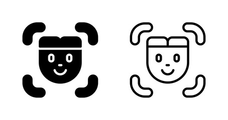 Poster - Facial Recognition Vector Icon