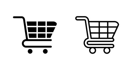 Canvas Print - Shopping Cart Vector Icon