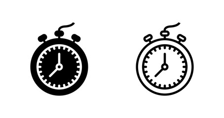 Sticker - Stopwatch Vector Icon