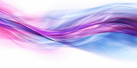 Poster - Abstract Wavy Design with Blue and Pink Hues
