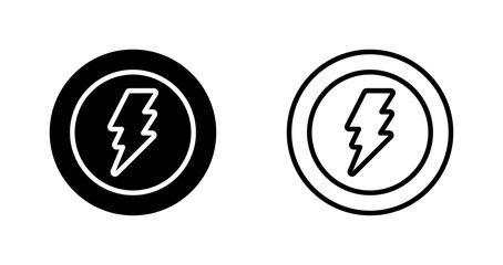 Canvas Print - Lightning bolt Vector Icon