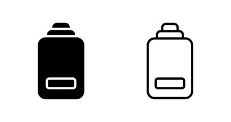 Sticker - Low Battery Vector Icon