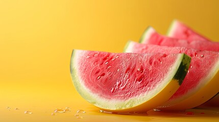 Juicy watermelon with copy space image