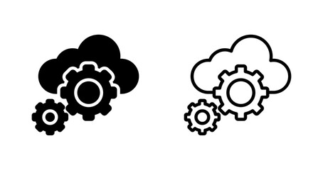 Wall Mural - Cloud Orchestration Vector Icon