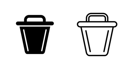 Canvas Print - Trash Vector Icon