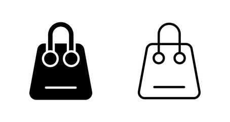 Sticker - Shopping Bag Vector Icon