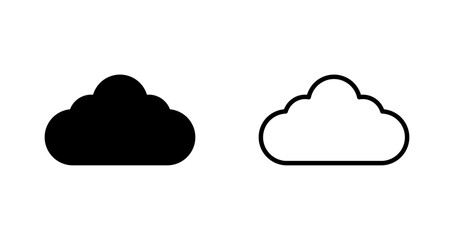 Canvas Print - Cloud Vector Icon