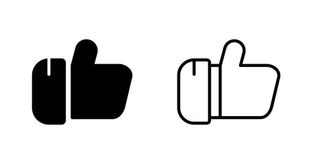 Wall Mural - Thumbs Up Vector Icon