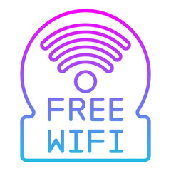 Canvas Print - Wifi Icon