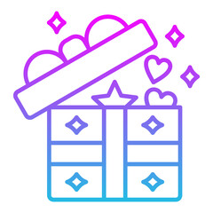 Sticker - Gift box Icon