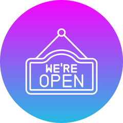 Poster - Open sign Icon