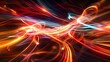 © sarana - Abstract Light Trails: An energetic abstract background with dynamic light trails and motion blur effects.