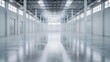 © Seksan - Vast and empty modern warehouse, capturing the quiet ambiance of an industrial canvas
