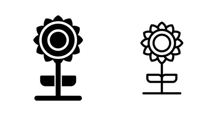 Wall Mural - Daisy Vector Icon