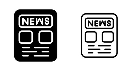 Poster - Newspaper Vector Icon