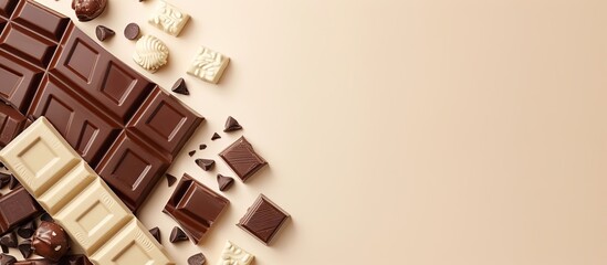 Sticker - Chocolate Bars and Bites on Light Taupe