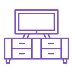 Sticker - Tv stand Icon