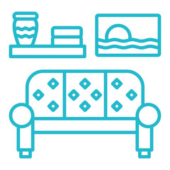 Sticker - Living room Icon