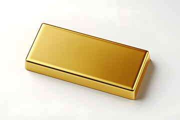 Sticker - Gold rectangle isolated on white background