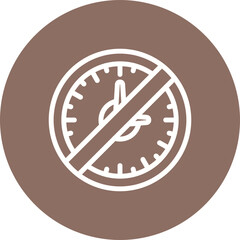 Canvas Print - Restricted time Icon