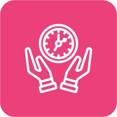 Canvas Print - Save time Icon