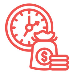 Poster - Time is money Icon