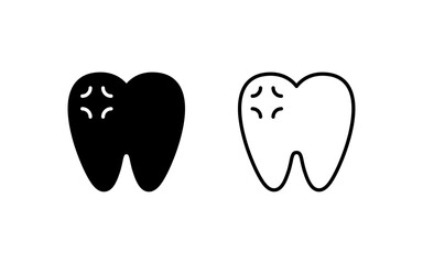 Wall Mural - Toothache Vector Icon