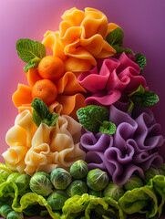 Sticker - pasta with vegetables