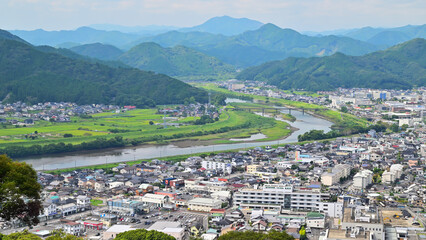 Wall Mural - 佐伯城二の丸跡からの眺め　大分県佐伯市