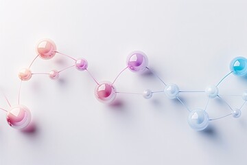 Poster - soft gradient primary colors surrounding an seo graph, representing effective campaigns