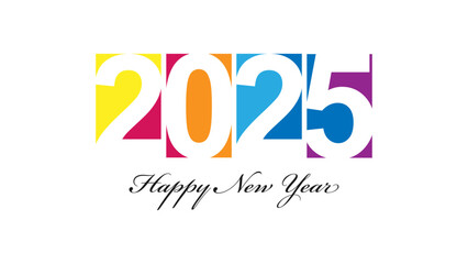 Wall Mural - 2025 Happy New Year