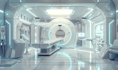 Wall Mural - ct scanner in hospital