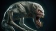 © starush - A close up of a creepy looking alien monster or demon with large teeth, AI
