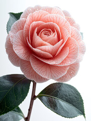 Poster - pink rose with water drops