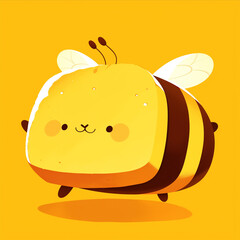 Sticker - bee and honey