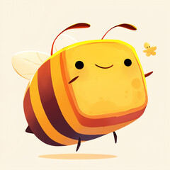 Poster - bee and honey