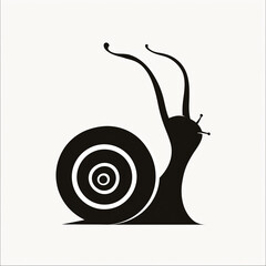 Sticker - snail on a white background