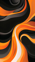 Wall Mural - Dark orange scene background illustration