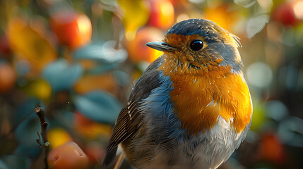 Sticker - small bird head realistic