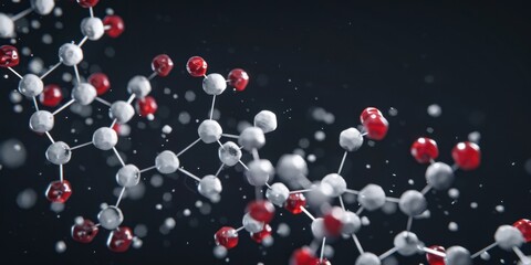 3D model of molecule, atomic structure