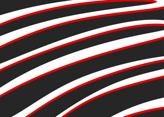 Poster - Simple background with gradient wavy lines pattern