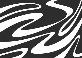 Poster - Abstract background with wavy lines pattern
