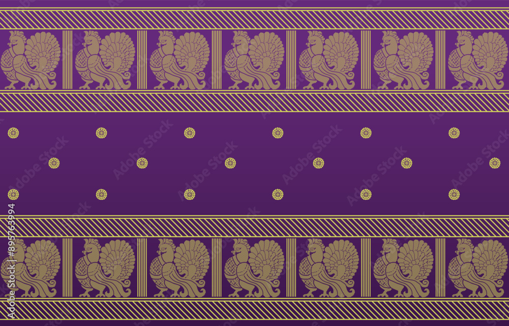 Saree Layout Indesign beautiful graphic saree design and this sari design is in Indian style ...