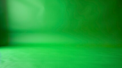 Poster - a bright kelly green backdrop with a solid color.
