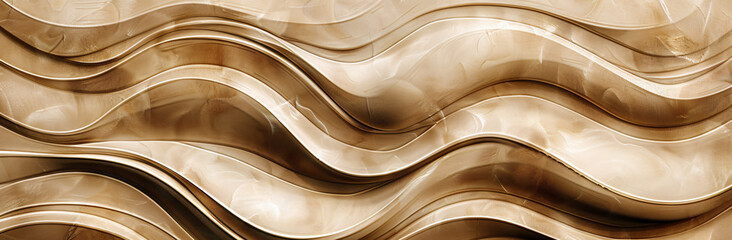 Poster - shiny texture, neutral color tone, beige background with an elegant and sophisticated pattern in the style of intricate lines of velvet fabric